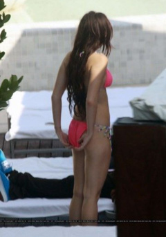 12. Miley Cyrus – pink bikini, 2009