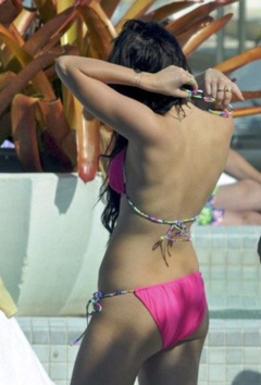 15. Miley Cyrus – pink bikini, 2009