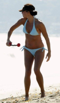 4. Minnie Driver – blue bikini, 2003