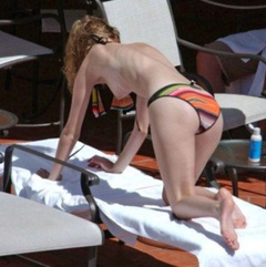 2. Mischa Barton – Topless sunbathing, 2005