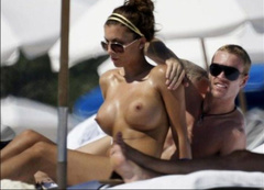 15. Oksana Andersson – Topless sunbathing, 2008