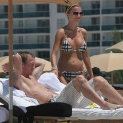 12. Oksana Andersson – Topless sunbathing, 2008