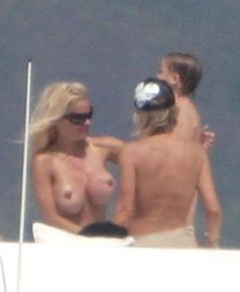 2. Pamela Anderson – Topless sunbathing, 2006