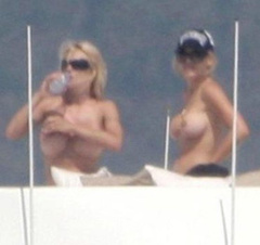 3. Pamela Anderson – Topless sunbathing, 2006