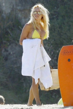 2. Pamela Anderson – yellow bikini, 2009