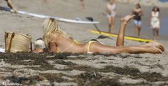 3. Pamela Anderson – yellow bikini, 2009