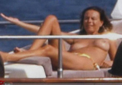5. Paola Perego – topless on a yacht, 2006