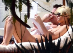 1. Paris Hilton – Topless sunbathing, 2010