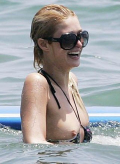 2. Paris Hilton – boob oops, 2007