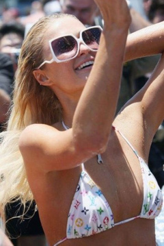 2. Paris Hilton – white bikini, 2006