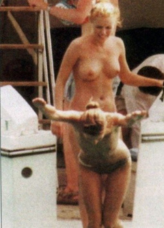 2. Patsy Kensit – Topless swimming, 1998
