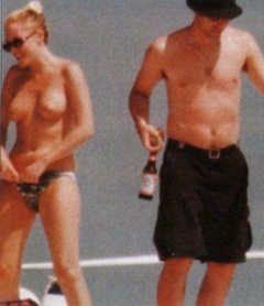 3. Patsy Kensit – Topless swimming, 1998