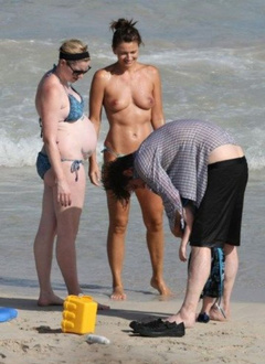 5. Paulina Porizkova – Topless swimming, 2009