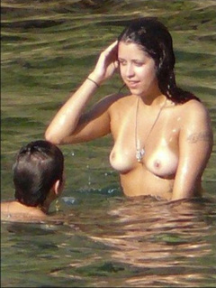2. Peaches Geldof – Topless swimming, 2009