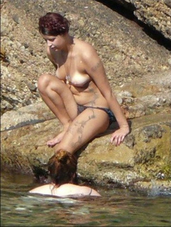 3. Peaches Geldof – Topless swimming, 2009