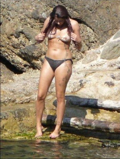 6. Peaches Geldof – Topless swimming, 2009