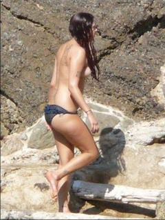 10. Peaches Geldof – Topless swimming, 2009
