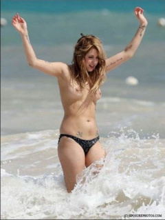 19. Peaches Geldof – topless at the beach, 2009
