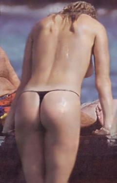 4. Penny Lancaster – Topless sunbathing, 2003