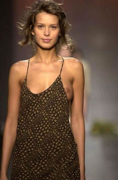1. Petra Nemcova – Topless on a Catwalk, 2004