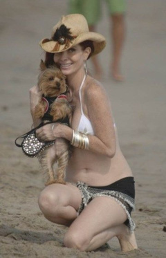 5. Phoebe Price – bikini at the beach, 2007