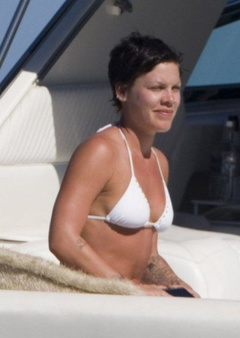 2. Pink – white bikini, 2008
