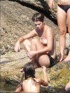 2. Pixie Geldof – Topless swimming, 2009
