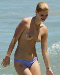 4. Pixie Geldof – topless, 2012