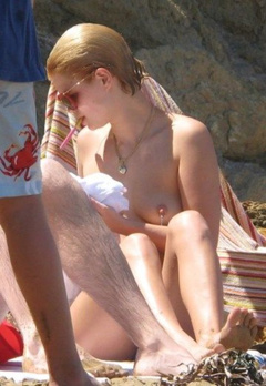 7. Pixie Geldof – topless, 2012
