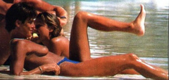 7. Princess Stephanie of Monaco – Topless sunbathing