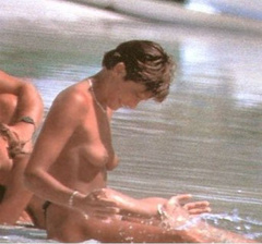 8. Princess Stephanie of Monaco – Topless sunbathing