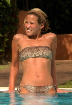 2. Rachel Stevens – bikini at the pool, 2006