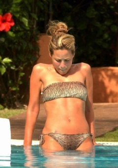 4. Rachel Stevens – bikini at the pool, 2006