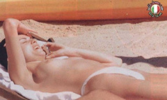 5. Ramona Badescu – Topless sunbathing, 1999