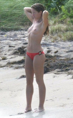 2. Rebecca Gayheart – Topless sunbathing, 2003