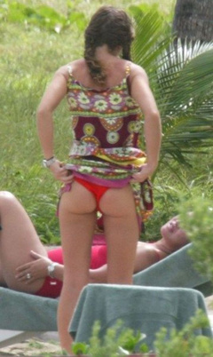 5. Rebecca Gayheart – Topless sunbathing, 2003