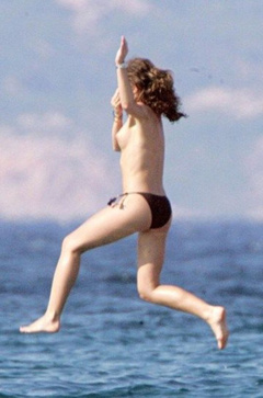 6. Rebecca Gayheart – topless on a yacht, 2007