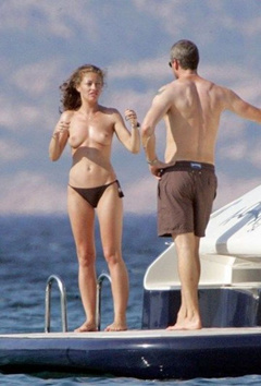 9. Rebecca Gayheart – topless on a yacht, 2007