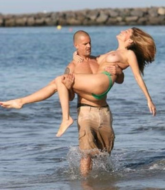 9. Rebecca Loos – topless at the beach, 2007