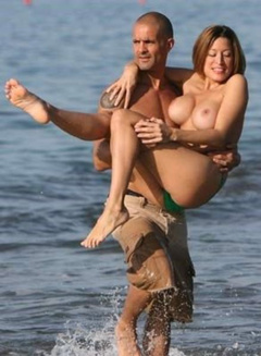 10. Rebecca Loos – topless at the beach, 2007
