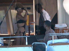 8. Rihanna – black bikini, 2010