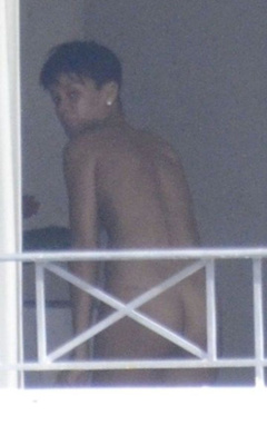 2. Rihanna – nude while changing bikini, 2012