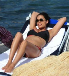 4. Rosario Dawson – black bikini, 2008