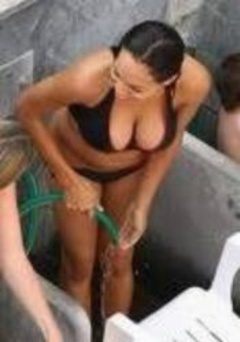 6. Rosario Dawson – black bikini, 2008