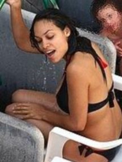 12. Rosario Dawson – black bikini, 2008