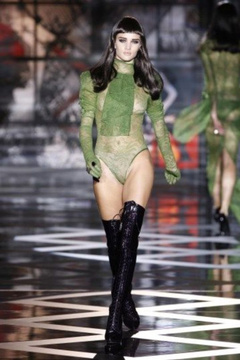 2. Rosie Huntington-Whiteley – catwalk see through, 2009