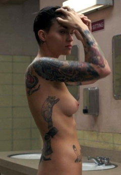 1. Ruby Rose Naked – Orange Is the New Black, 2015