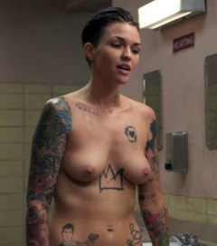 4. Ruby Rose Naked – Orange Is the New Black, 2015