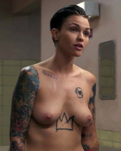 6. Ruby Rose Naked – Orange Is the New Black, 2015
