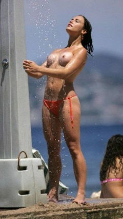 2. Sam Heuston – Topless swimming, 2008